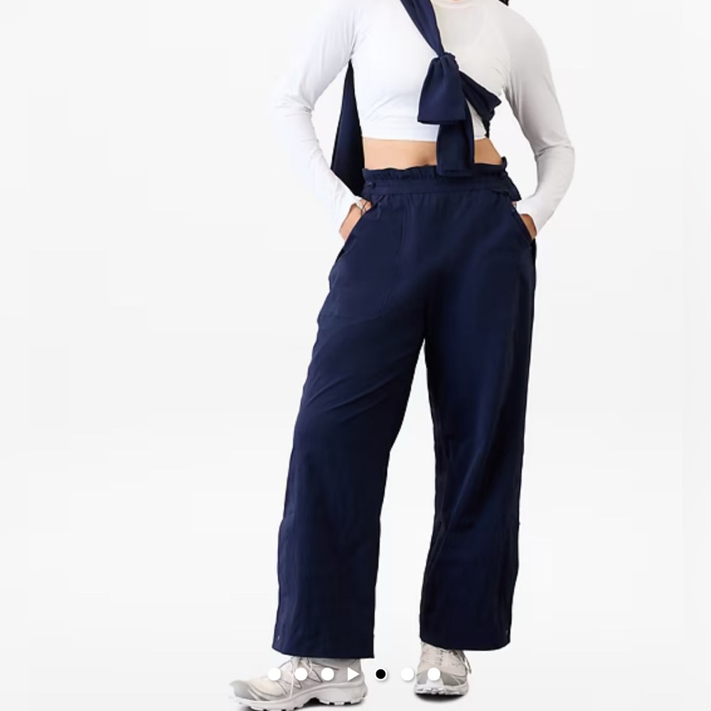 Athleta Dark Blue Wide Leg Pants
